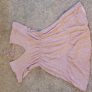 Pink and white dress